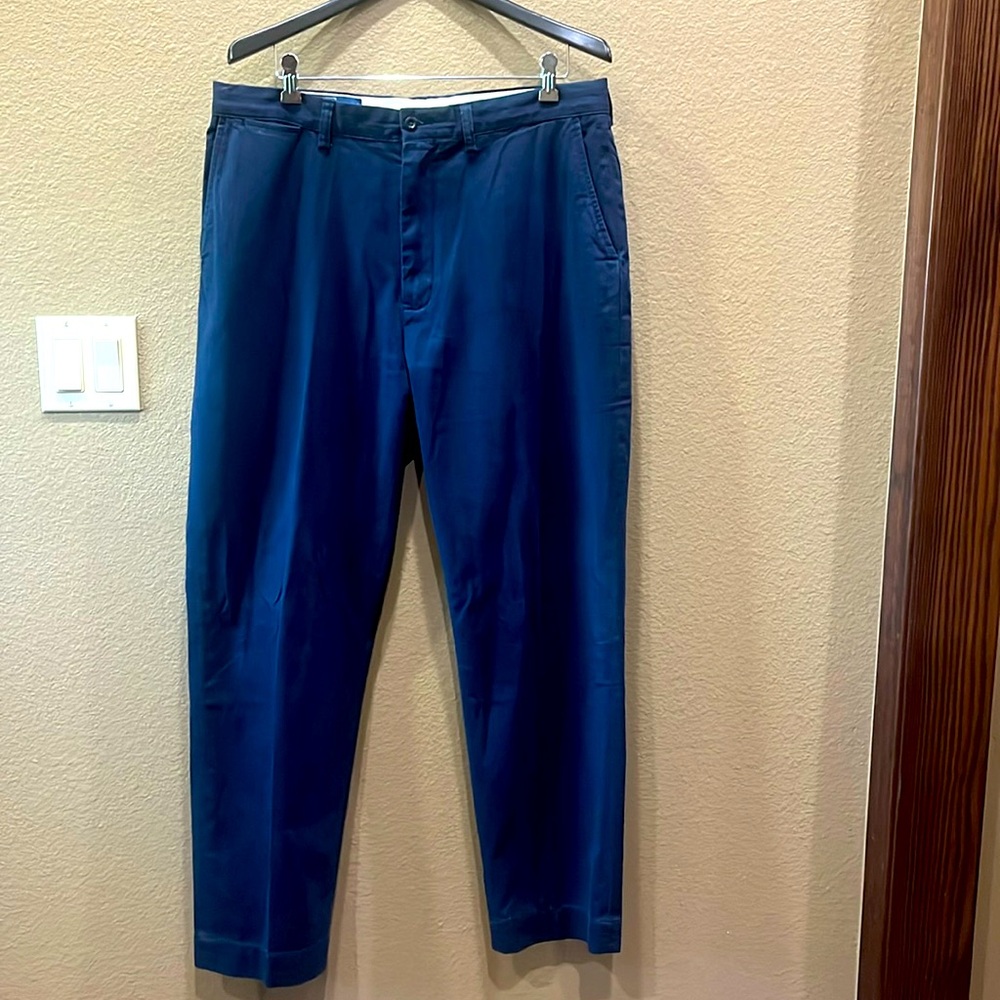 Men’s navy blue Polo straight fit chino pants